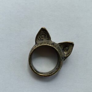 5/$25 Kitty Kat Ears Ring - Bronze
